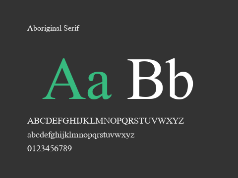 Aboriginal Serif