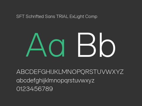 SFT Schrifted Sans TRIAL ExLight Comp