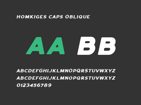 Homkiges Caps Oblique