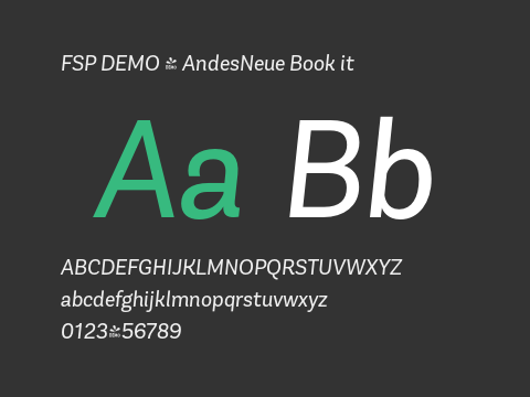 FSP DEMO - AndesNeue Book it