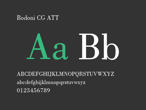 Bodoni CG ATT