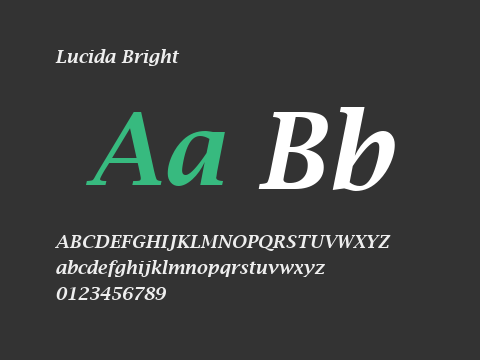 Lucida Bright