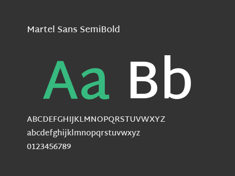 Martel Sans SemiBold