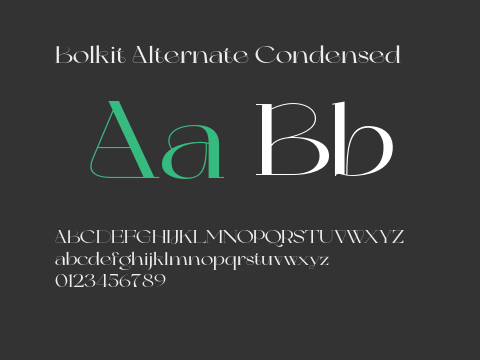 Bolkit Alternate Condensed