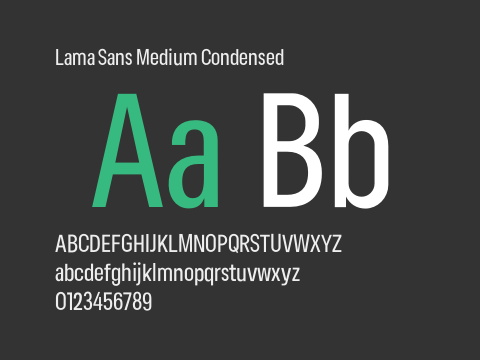 Lama Sans Medium Condensed