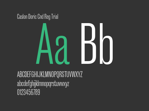 Caslon Doric Cnd Reg Trial