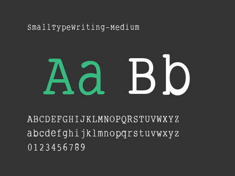 SmallTypeWriting-Medium