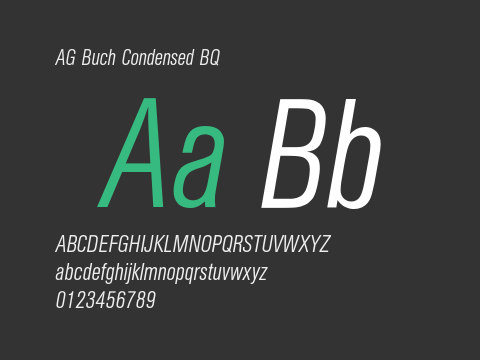 AG Buch Condensed BQ