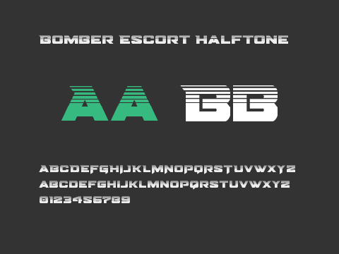 Bomber Escort Halftone