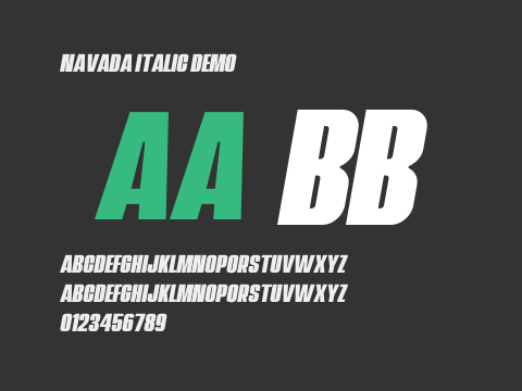 Navada Italic Demo