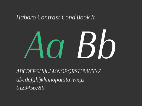 Haboro Contrast Cond Book It