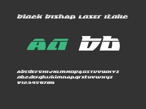 Black Bishop Laser Italic