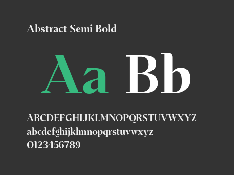 Abstract Semi Bold