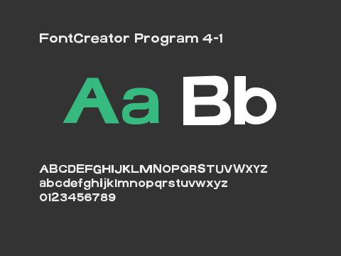 FontCreator Program 4-1