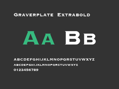 Graverplate Extrabold