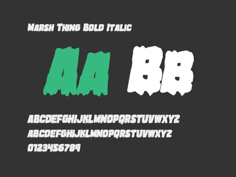 Marsh Thing Bold Italic