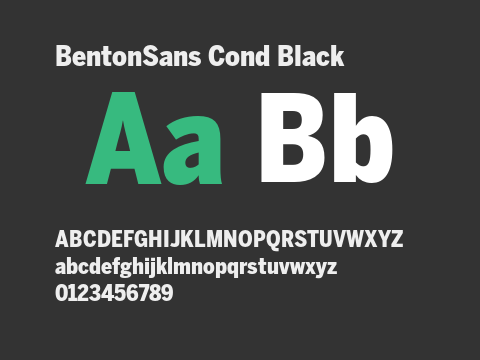 BentonSans Cond Black