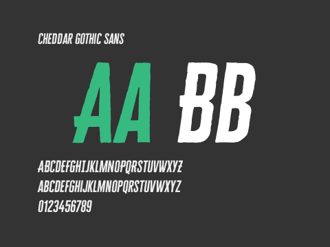 Cheddar Gothic Sans