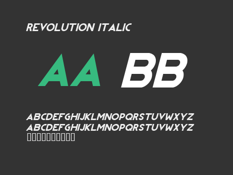 REVOLUTION Italic