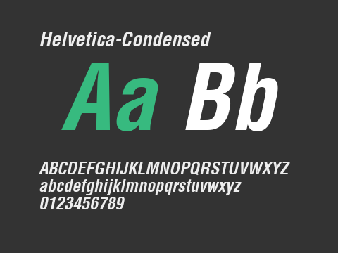 Helvetica-Condensed