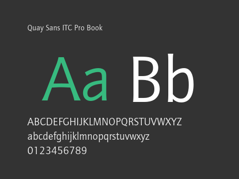 Quay Sans ITC Pro Book