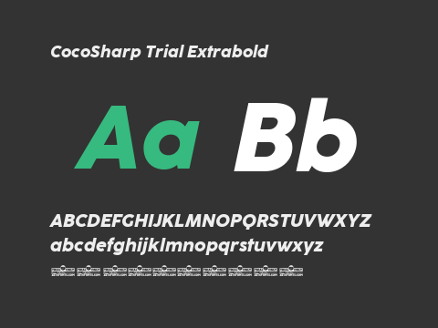 CocoSharp Trial Extrabold