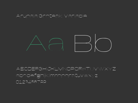 Arupala Grotesk Variable