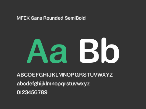 MFEK Sans Rounded SemiBold