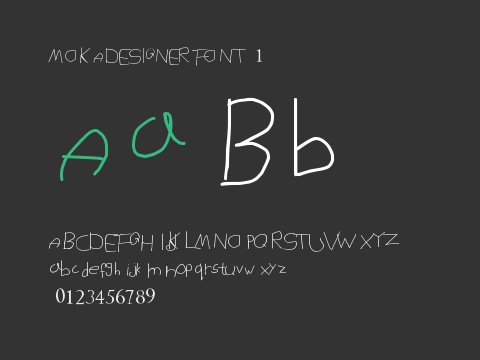 MOKADESIGNER FONT 1