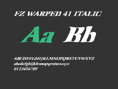 FZ WARPED 41 ITALIC