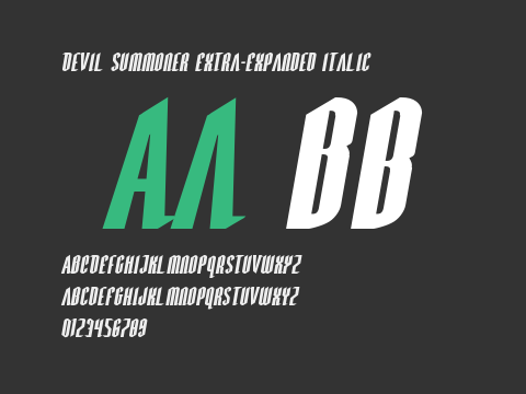 Devil Summoner Extra-Expanded Italic