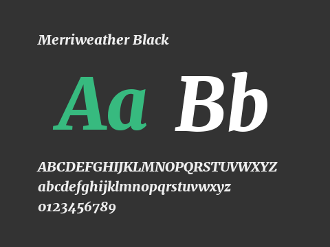 Merriweather Black