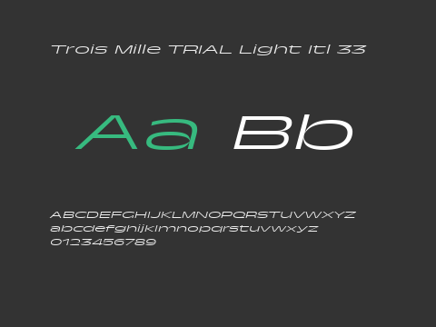 Trois Mille TRIAL Light Itl 33