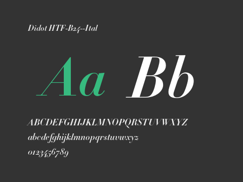 Didot HTF-B24--Ital