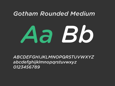 Gotham Rounded Medium