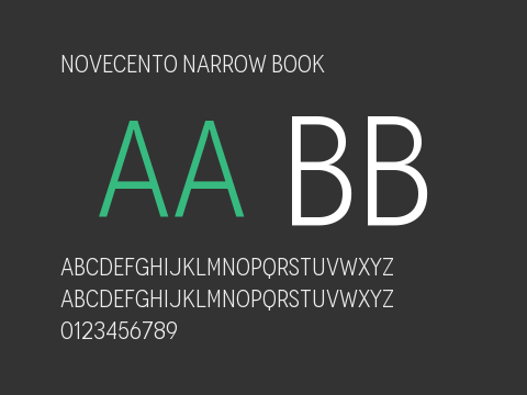 Novecento Narrow Book