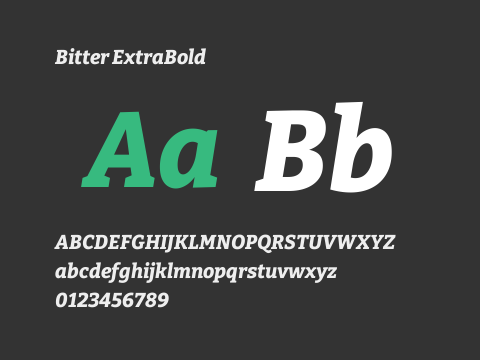 Bitter ExtraBold