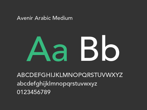Avenir Arabic Medium
