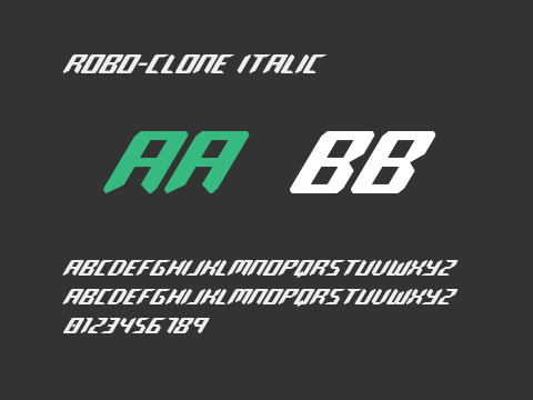 Robo-Clone Italic