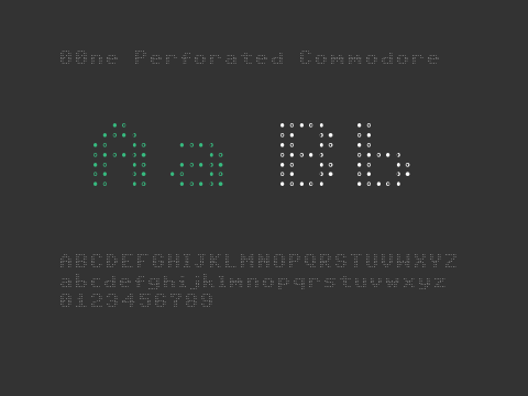 00ne Perforated Commodore