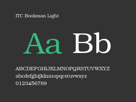 ITC Bookman Light