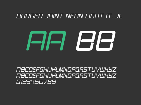 Burger Joint Neon Light It. JL