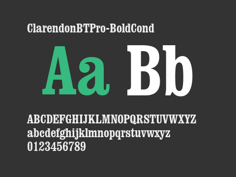 ClarendonBTPro-BoldCond