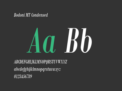 Bodoni MT Condensed