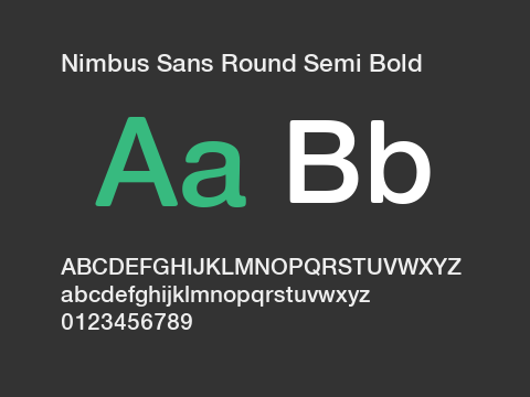 Nimbus Sans Round Semi Bold