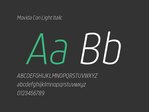 Movida Con Light Italic