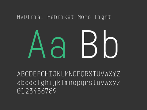 HvDTrial Fabrikat Mono Light