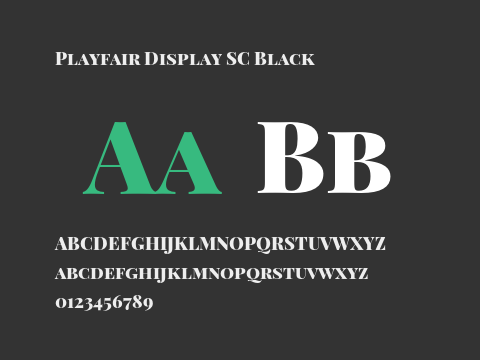 Playfair Display SC Black