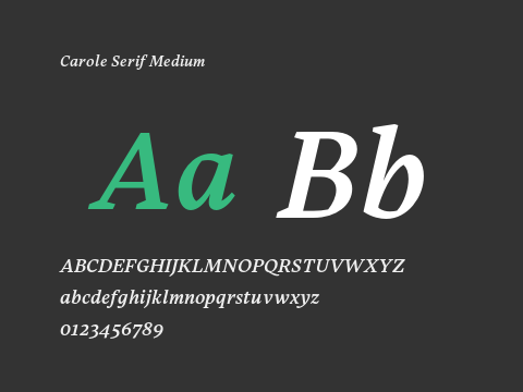 Carole Serif Medium