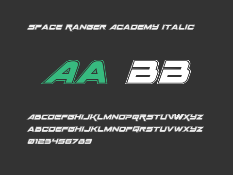 Space Ranger Academy Italic